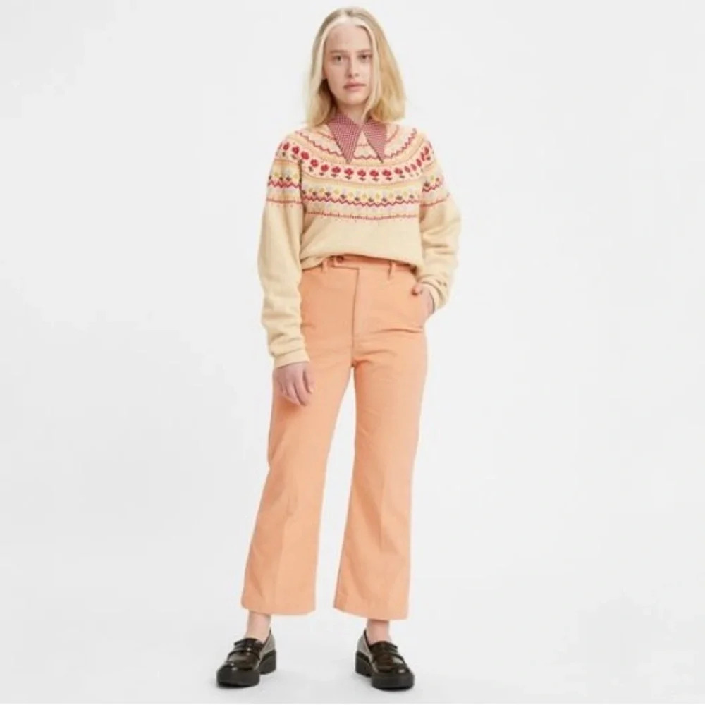 Levi's Math Club Flare High-Rise Peachy Plush Corduroy 70s Inspired Trouser